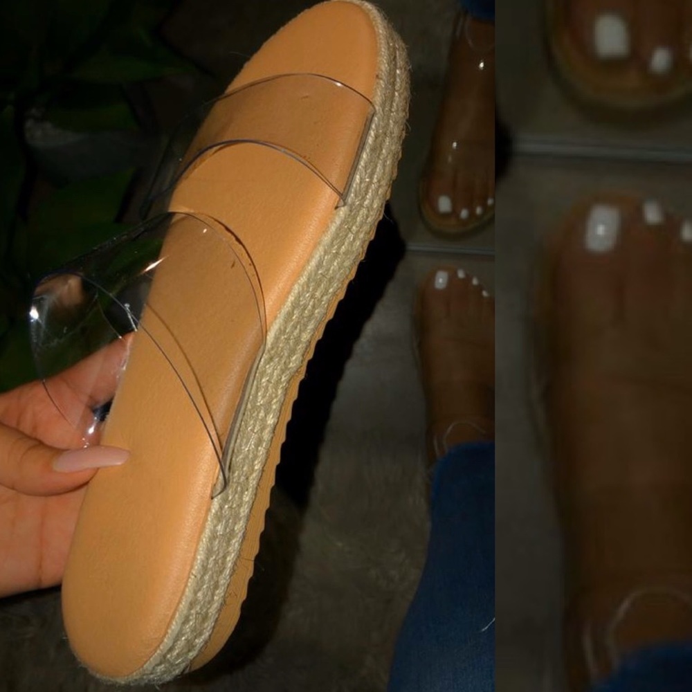 ‼️LAST PAIR ‼️ Clear strap espadrille sandals - Picture 4 of 6